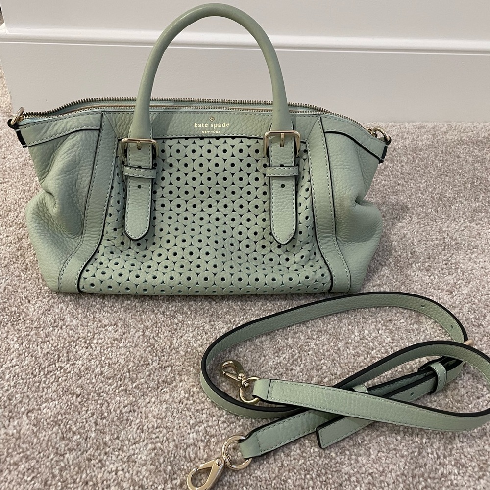 Kate Spade Mercer Isle Sloan Mint Handbag